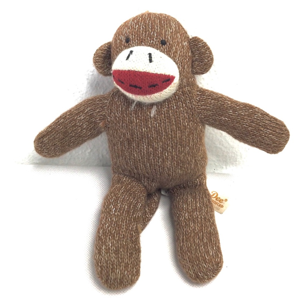 Dan Dee Sock Monkey Stuffed Animal Toy.